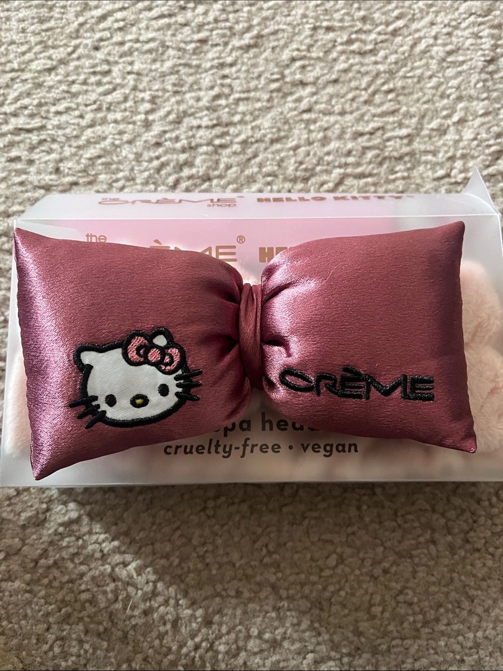 The Crème Shop x Hello Kitty Satin Bow Headband - Rose